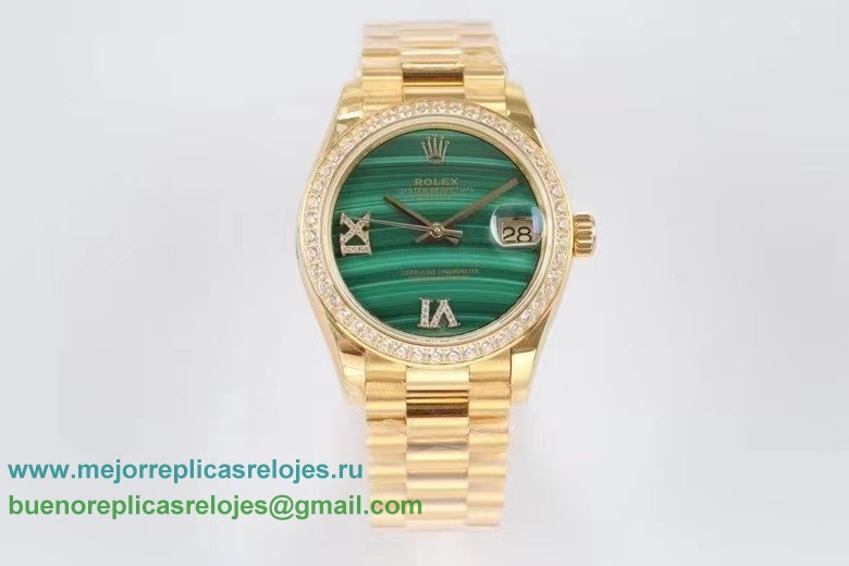Replicas Relojes Rolex Datejust Suizo ETA 3255 Automatico S/S 31MM Sapphire Diamonds Bezel RXDS1