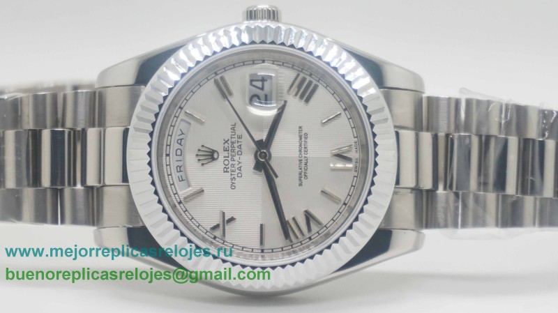 Replicas De Relojes Rolex Day-Date Automatico S/S 41MM Sapphire RXH196