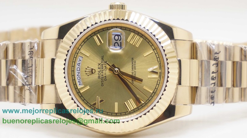 Replicas De Relojes Rolex Day-Date Automatico S/S 41MM Sapphire RXH464