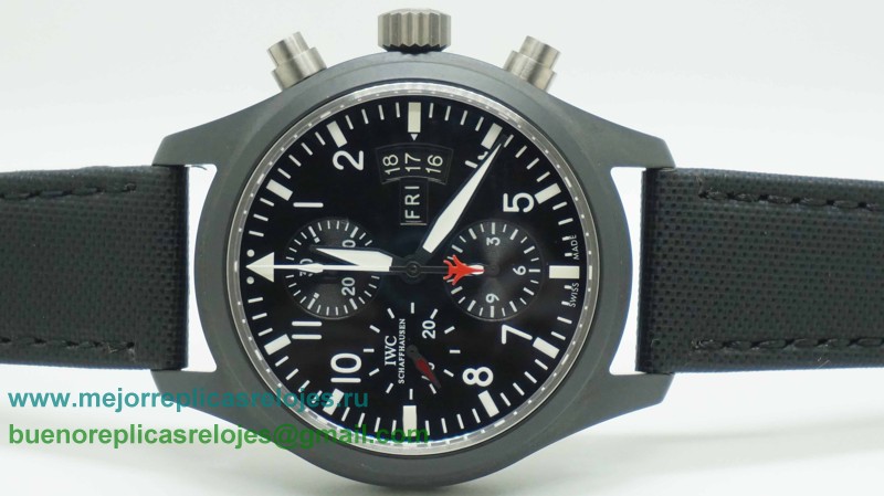 Replica De Relojes IWC Pilot Asia Valjoux 7750 Automatico Working Chronograph ICH139