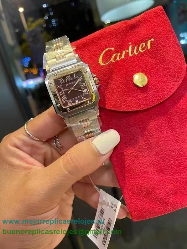 Replicas Relojes Cartier Santos Cuarzo S/S CRDS18