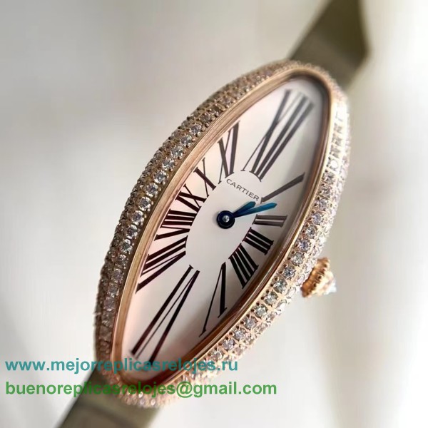 Replicas Relojes Cartier Baignoire Allongee Cuarzo Diamonds CRDS29