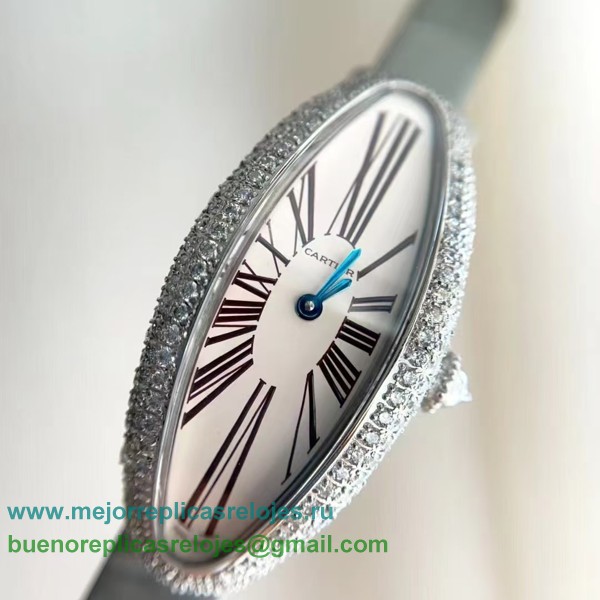 Replicas Relojes Cartier Baignoire Allongee Cuarzo Diamonds CRDS30