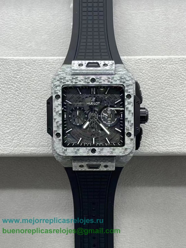 Replicas Relojess Hublot Square Bang Working Chronograph Carbon Fibre HTHS53