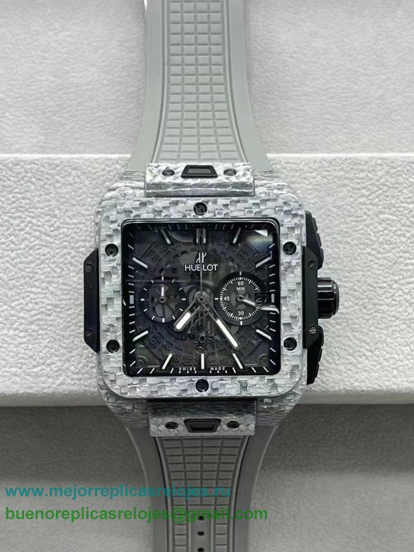 Replicas Relojess Hublot Square Bang Working Chronograph Carbon Fibre HTHS54