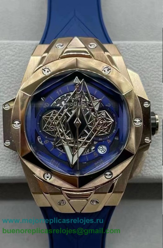 Replicas Relojess Hublot Big Bang Sang Bleu II working Chronograph HTHS62