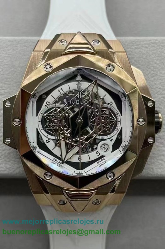 Replicas Relojess Hublot Big Bang Sang Bleu II working Chronograph HTHS64