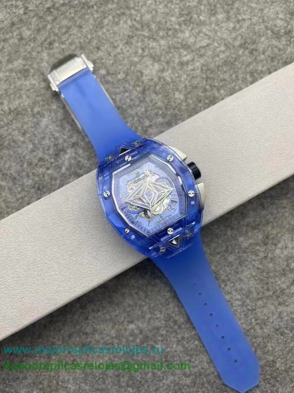 Replicas Relojess Hublot Spirit of Big Bang Sang Bleu Working Chronograph HTHS83