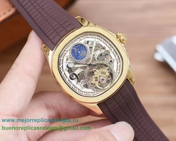 Replicas Reloj Patek Philippe Automatico Moonphase Tourbillon PPHS250