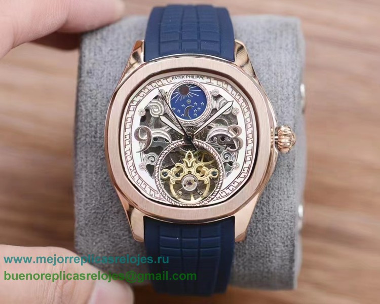 Replicas Reloj Patek Philippe Automatico Moonphase Tourbillon PPHS254