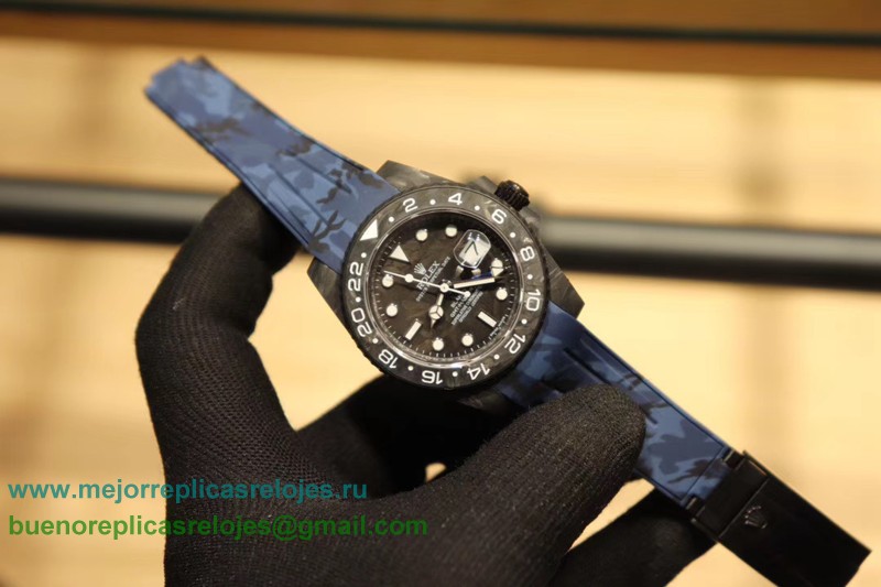 Replicas Relojes Rolex GMT-Master II Suizo ETA 2836 Automatico Carbon Fiber RXHS10
