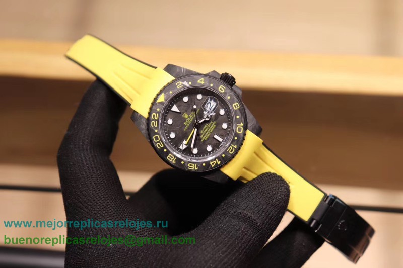 Replicas Relojes Rolex GMT-Master II Suizo ETA 2836 Automatico Carbon Fiber RXHS11