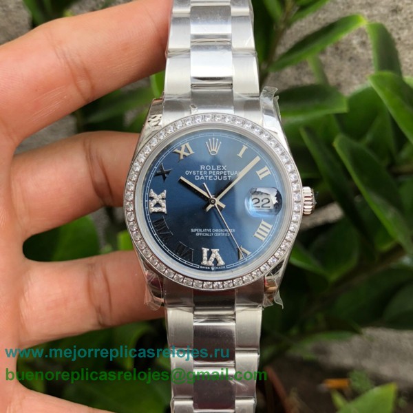 Replicas Relojes Rolex Datejust Suizo ETA 2836 Automatico S/S 36MM Sapphire Diamonds RXHS42