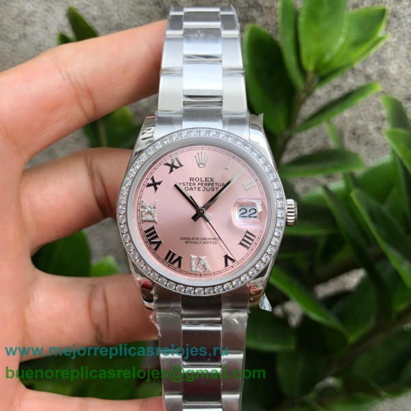 Replicas Relojes Rolex Datejust Suizo ETA 2836 Automatico S/S 36MM Sapphire Diamonds RXHS43