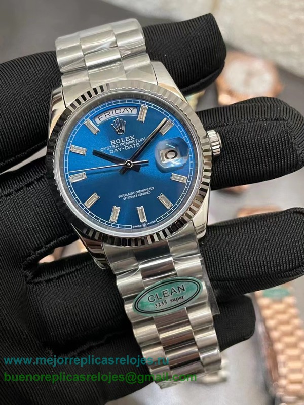 Replicas Relojes Rolex Day-Date Automatico S/S 36MM Sapphire RXHS169