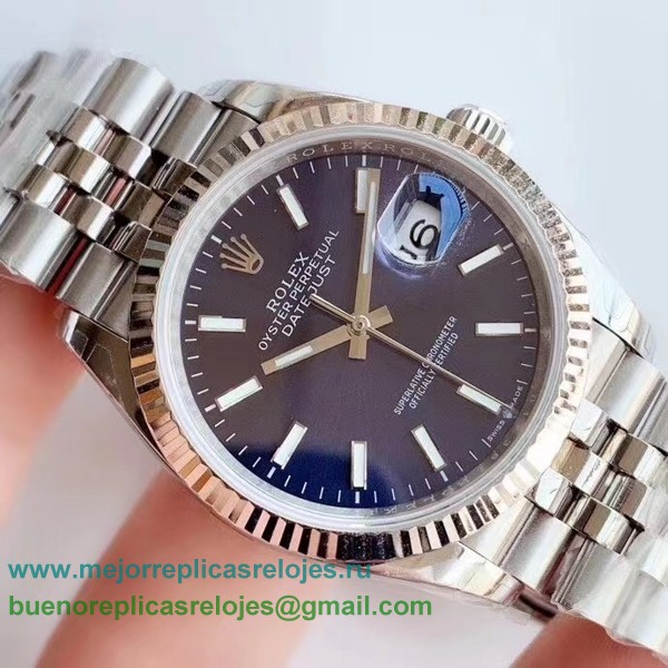 Replicas Relojes Rolex Datejust Suizo ETA 3235 Automatico S/S 36MM Sapphire RXHS56