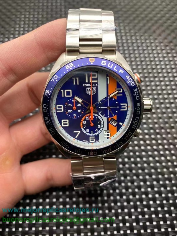 Replicas Tag Heuer Formula 1 Gulf Working Chronograph S/S THHS100