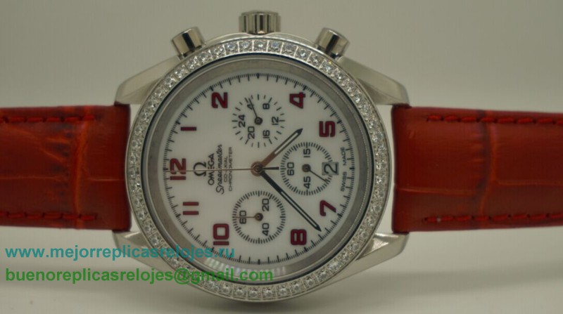 Relojes De Replica Omega Speedmaster Dama Working Chronograph Diamond Bezel OAD13