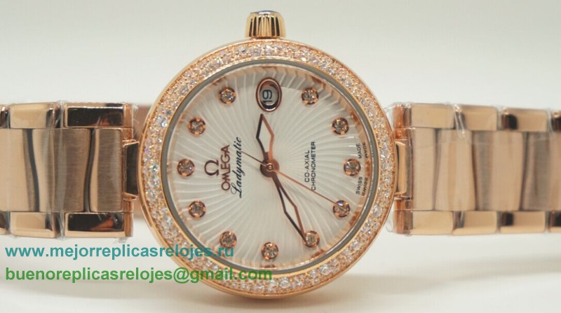 Relojes De Replica Omega Ladymatic Cuarzo Diamond Bezel OAD14