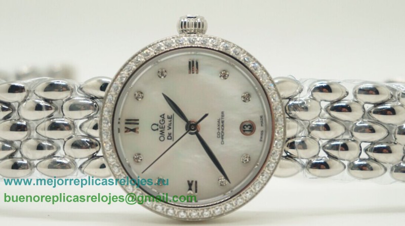 Relojes De Replica Omega De Ville Cuarzo Diamond Bezel OAD27