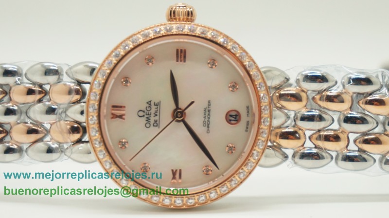Relojes De Replica Omega De Ville Cuarzo Diamond Bezel OAD29