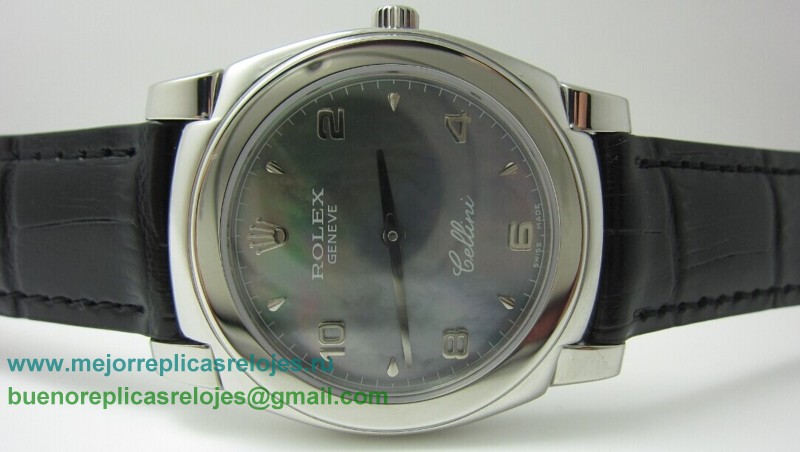 Replicas De Relojes Rolex Cellini Cuarzo Cuero RXH140