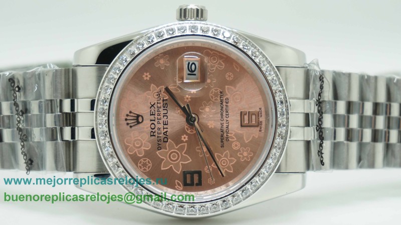 Replicas De Relojes Rolex Datejust Automatico S/S Diamonds Bezel Sapphire RXD37