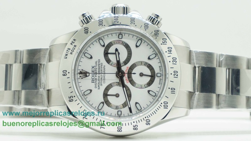 Replicas De Relojes Rolex Daytona Asia Valjoux 7750 Automatico Working Chronograph S/S RXH167