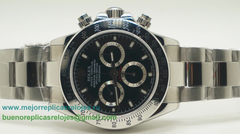 Replicas De Relojes Rolex Daytona Asia Valjoux 7750 Automatico Working Chronograph S/S RXH172
