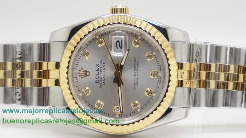 Replicas De Relojes Rolex Datejust Automatico S/S 36MM Sapphire RXH180