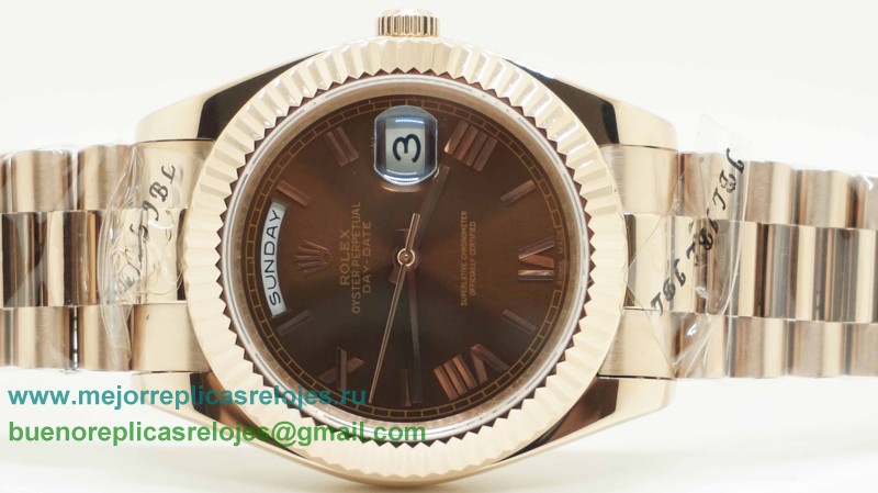 Replicas De Relojes Rolex Day-Date Automatico S/S 41MM Sapphire RXH195