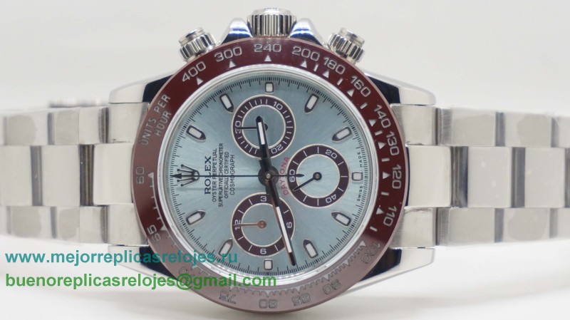 Replicas De Relojes Rolex Daytona Asia Valjoux 7750 Automatico Working Chronograph S/S Ceramic RXH206