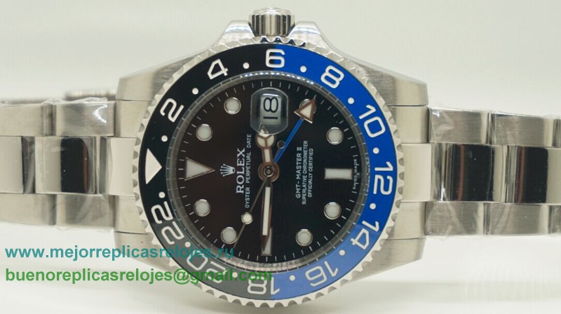 Replicas De Relojes Rolex GMT-Master II Automatico S/S Ceramic Bezel Sapphire RXH211