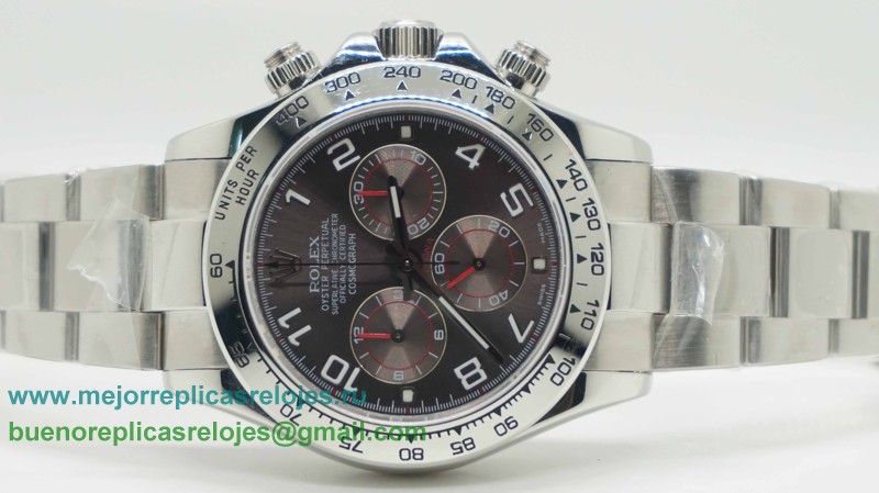 Replicas De Relojes Rolex Daytona Asia Valjoux 7750 Automatico Working Chronograph S/S RXH218