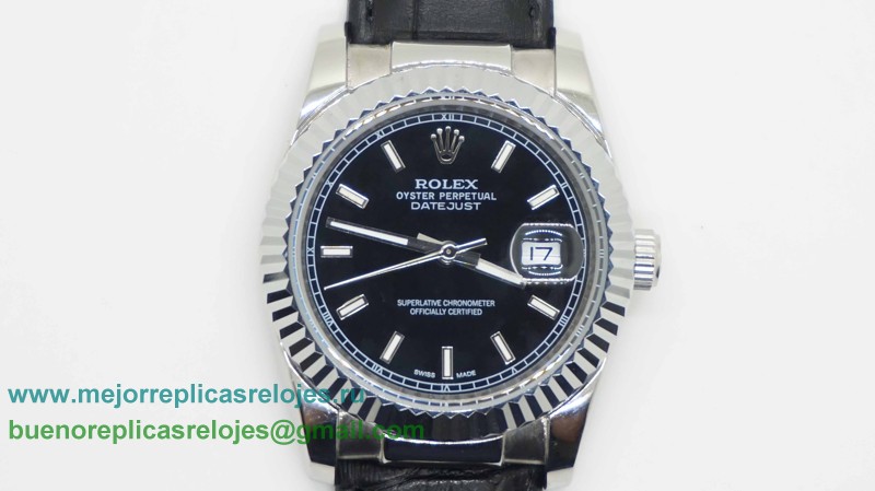 Replicas De Relojes Rolex Datejust Automatico Cuero 36MM Sapphire RXH219
