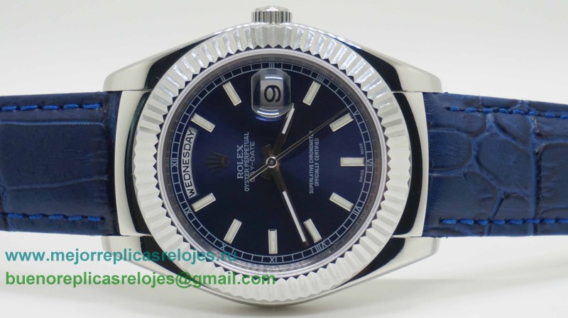 Replicas De Relojes Rolex Day-Date Automatico Cuero 41MM Sapphire RXH226