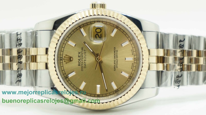 Replicas De Relojes Rolex Datejust Automatico S/S 36MM Sapphire RXH265