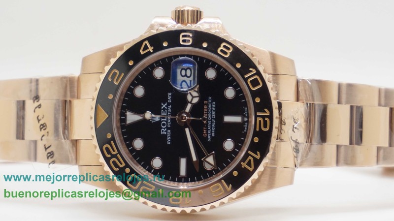 Replicas De Relojes Rolex GMT-Master II Automatico S/S Ceramic Bezel Sapphire RXH318
