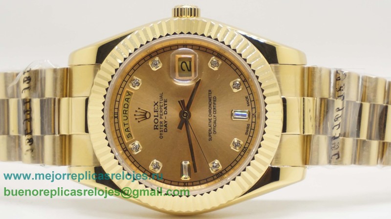 Replicas De Relojes Rolex Day-Date Automatico S/S 41MM Sapphire RXH348