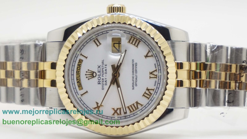 Replicas De Relojes Rolex Day-Date Automatico S/S 36MM Sapphire RXH376