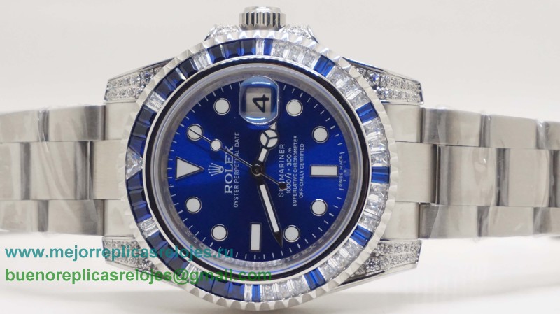 Replicas De Relojes Rolex Submariner Automatico S/S Diamonds Bezel Sapphire RXH417