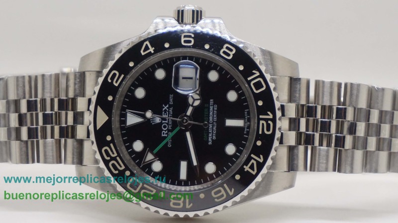 Replicas De Relojes Rolex GMT-Master II Automatico S/S Ceramic Bezel Sapphire RXH423