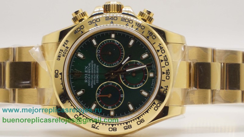 Replicas De Relojes Rolex Daytona Asia Valjoux 7750 Automatico Working Chronograph S/S RXH426