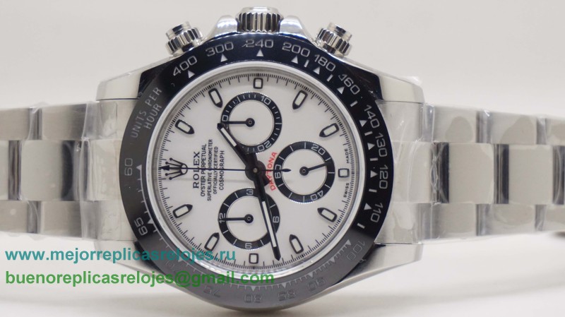 Replicas De Relojes Rolex Daytona Asia Valjoux 7750 Automatico Working Chronograph S/S RXH430