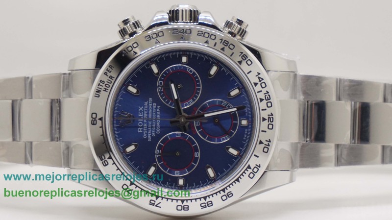 Replicas De Relojes Rolex Daytona Asia Valjoux 7750 Automatico Working Chronograph S/S RXH432