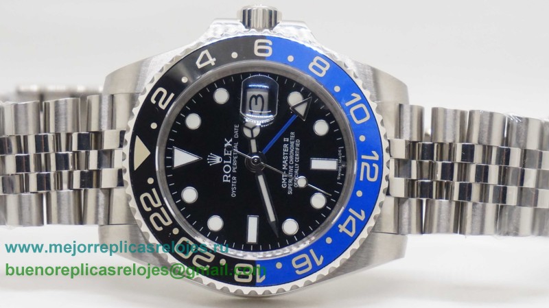 Replicas De Relojes Rolex GMT-Master II Automatico S/S Ceramic Bezel Sapphire RXH450