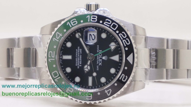 Replicas De Relojes Rolex GMT-Master II Automatico S/S Ceramic Bezel Sapphire RXH481