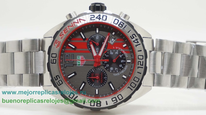 Replica Reloj Tag Heuer Formula 1 Senna Working Chronograph S/S THH128
